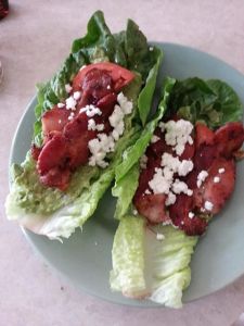 The amazing bacon lettuce and tomato! 